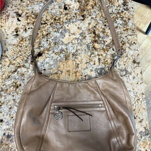 Coach Tan Leather Shoulder Bag